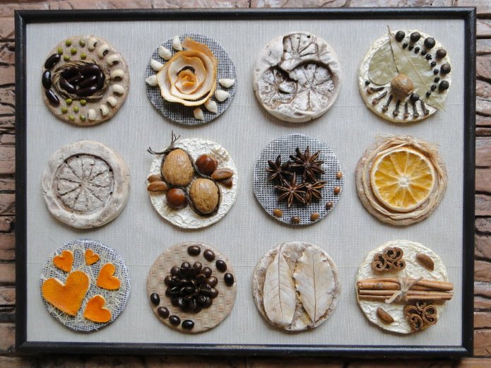 kitchen panel made of puff pastry