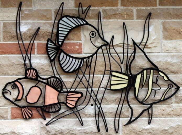 forged wall panel in the interior