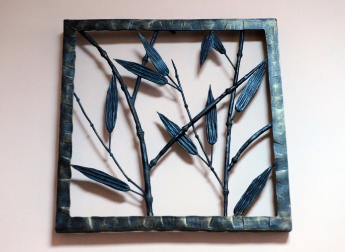forged wall panel in the interior