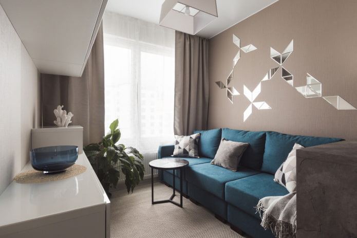 wall panel in the interior of the living room