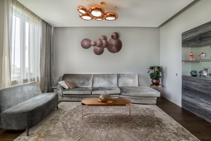 wall panel in the interior of the living room