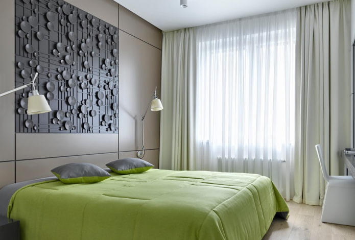 wall panel in the interior in a modern style