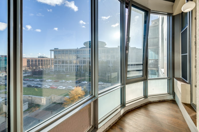 glazed windows for the balcony