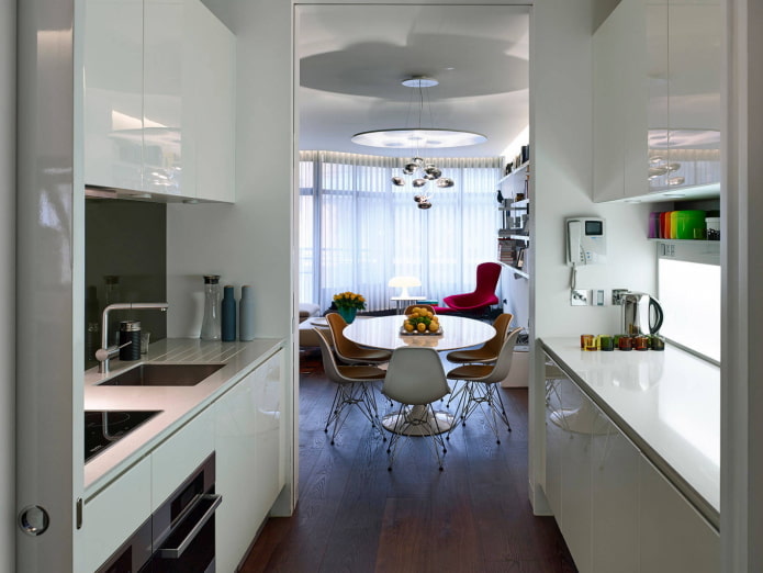 dining area outside the kitchen