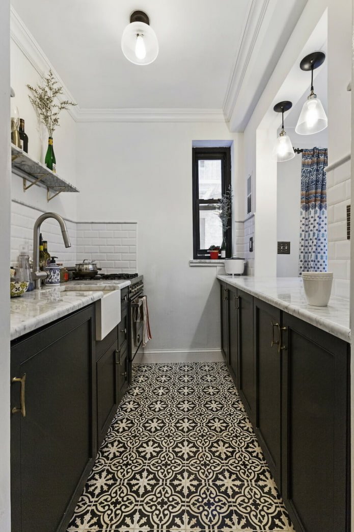 stylish parallel kitchen