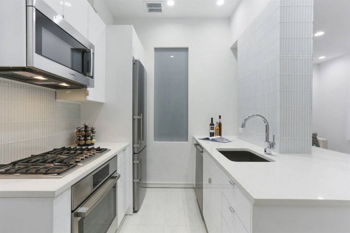 parallel small kitchen