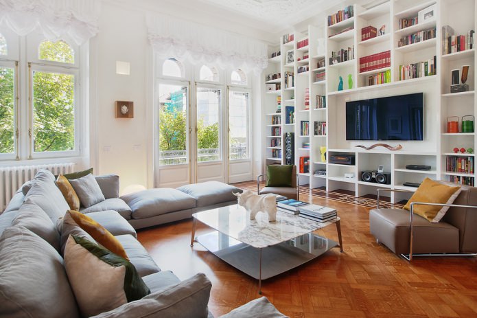 Parquet in the living room