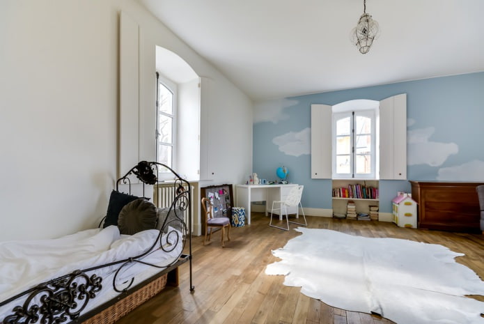Parquet board in the children's room