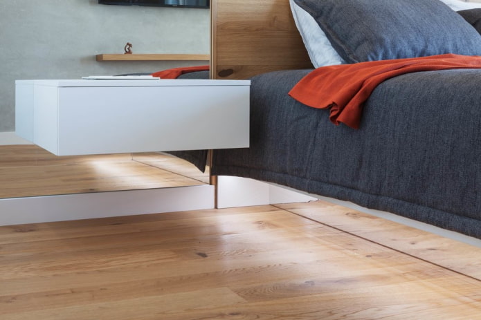 bed with drawers