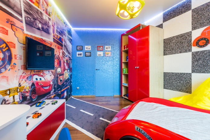 floating ceiling structure in the nursery