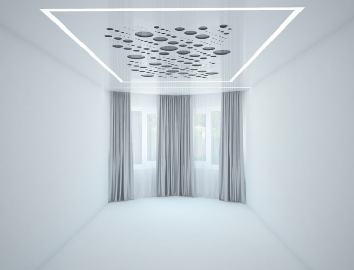 carved floating ceiling