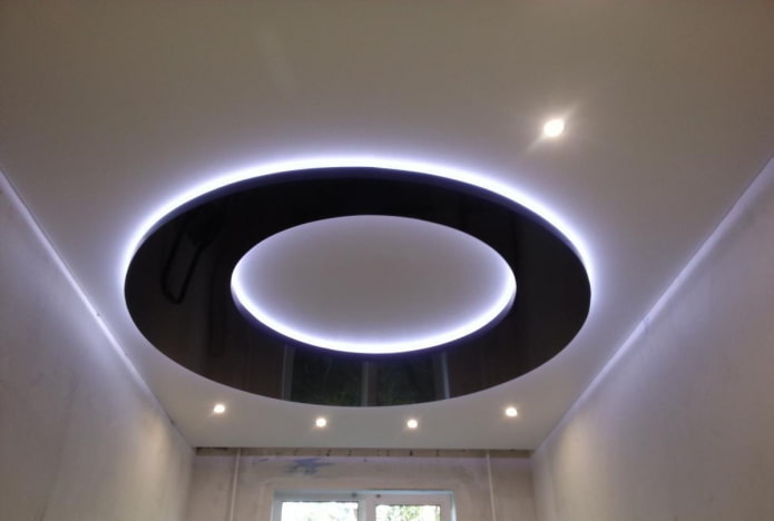 ceiling with backlighting