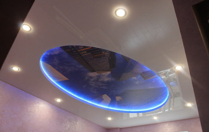floating structure with photo printing