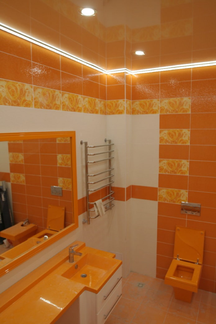 floating structure in the bathroom