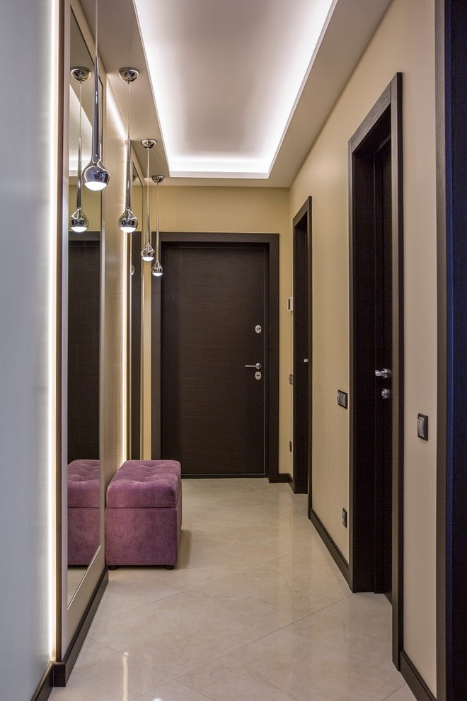 floating structure in the hallway interior