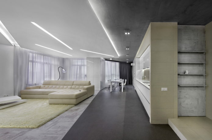 floating structure in a minimalist style