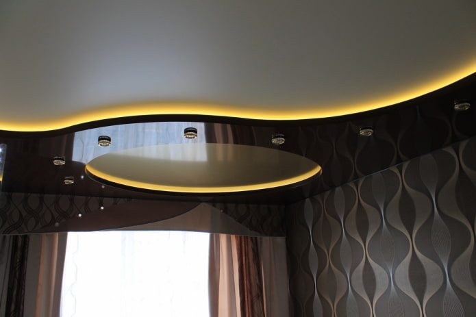 ceiling with backlighting