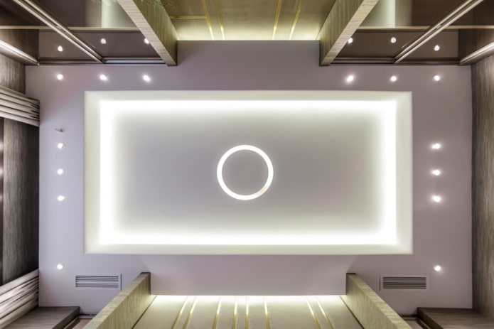 ceiling with lighting