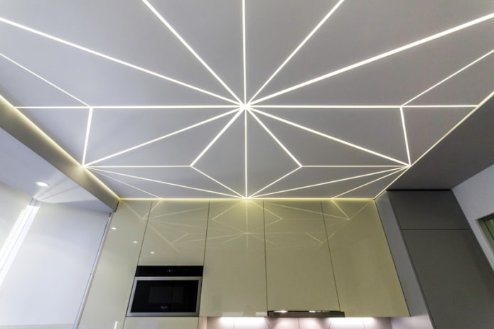 ceiling with backlight