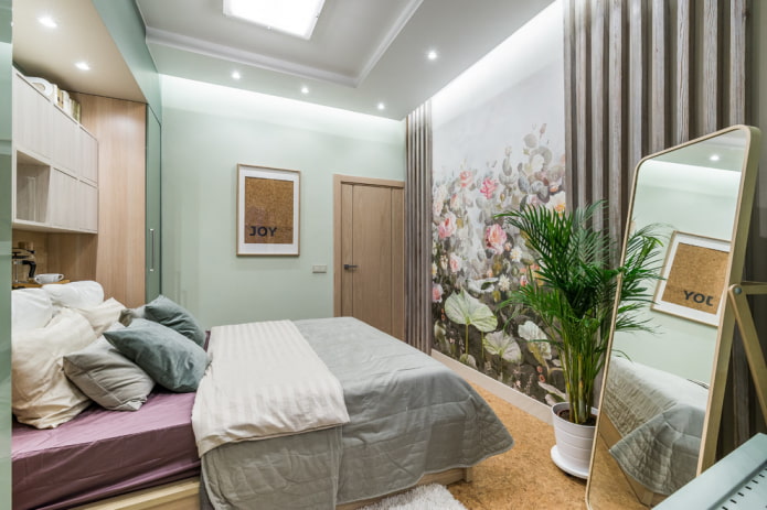 photo wallpaper in the bedroom