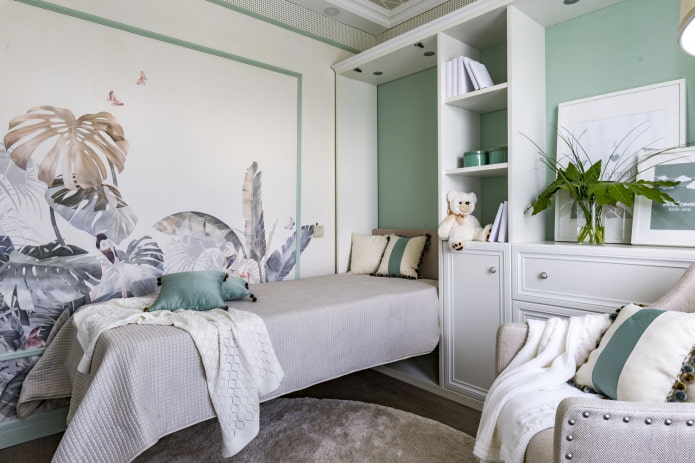 children's room in light colors
