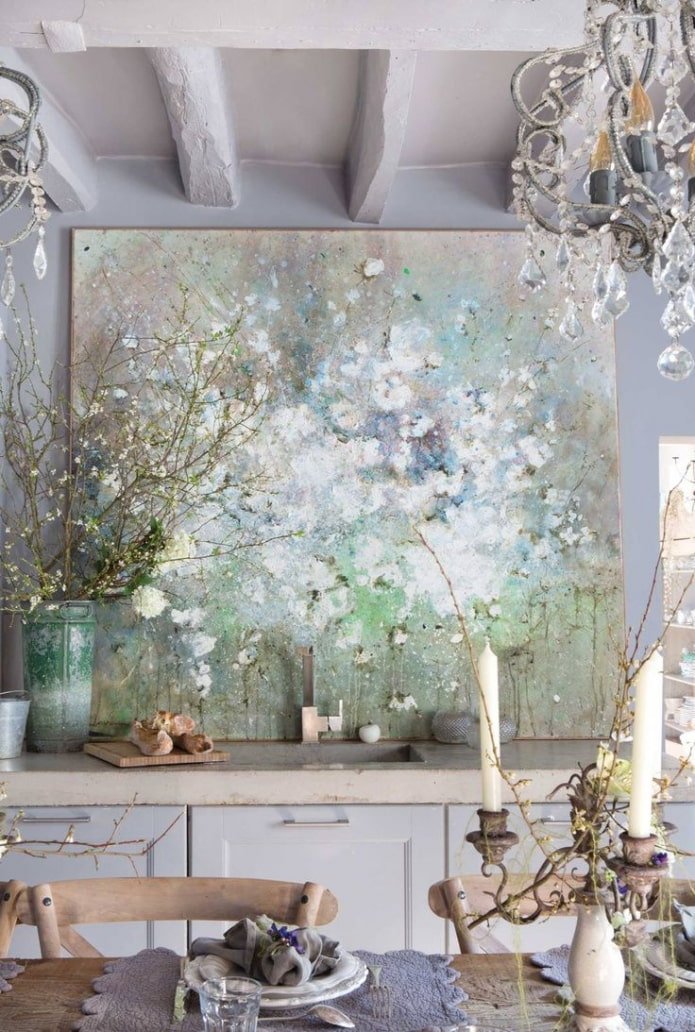 painting in pastel colors