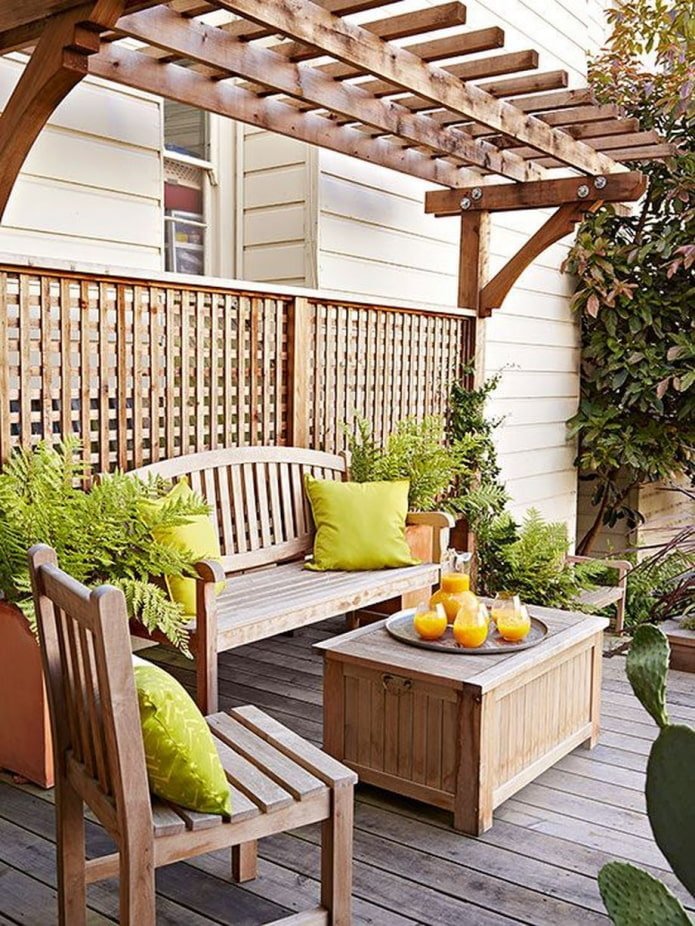 pergolas in the garden