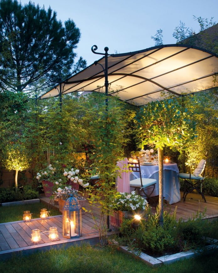 patio in the garden