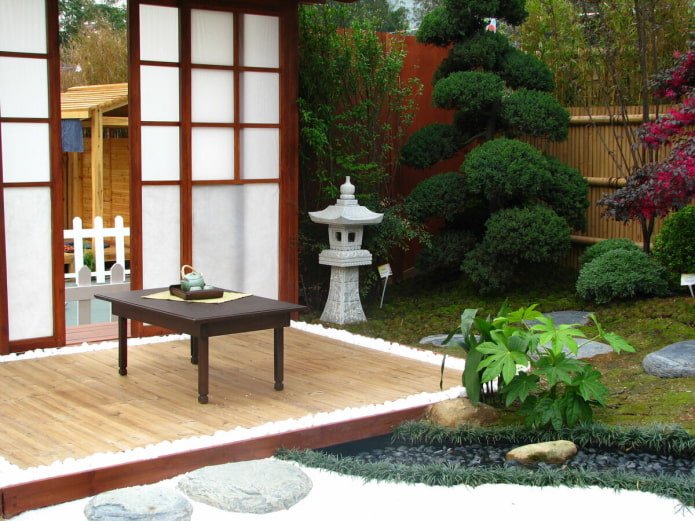 Japanese style patio