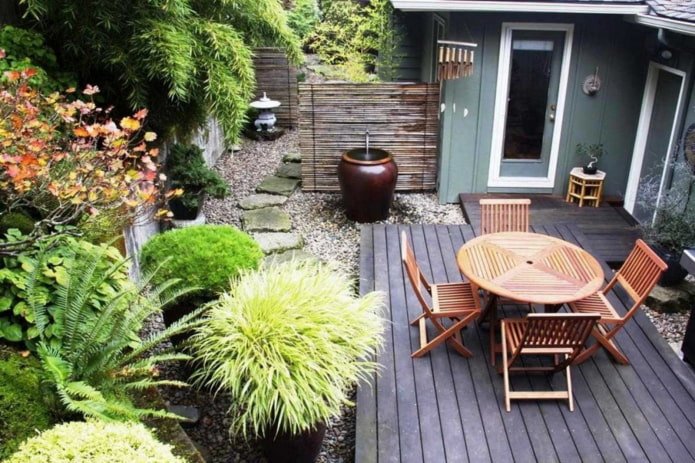 patio in oriental style