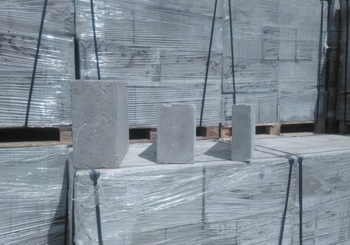 three reinforced foam blocks