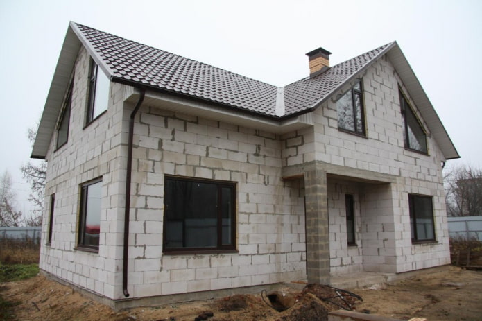 foam concrete house