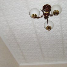 Foam plastic ceiling tiles: pros and cons, gluing stages-0