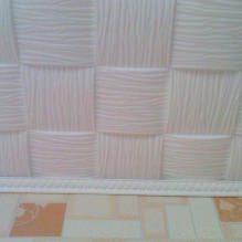 Foam plastic ceiling tiles: pros and cons, gluing stages-11