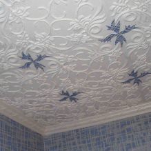 Foam plastic ceiling tiles: pros and cons, gluing stages-2