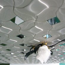 Foam plastic ceiling tiles: pros and cons, gluing stages-5