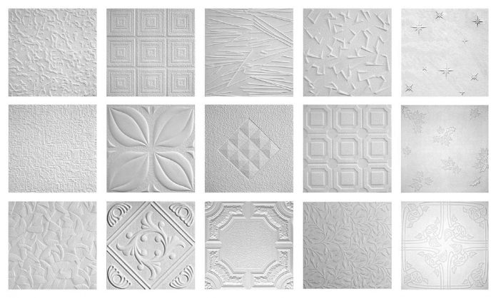 design options for foam plastic ceiling tiles