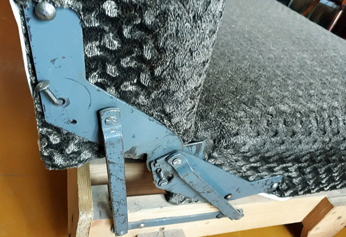 Worn-out sofa
