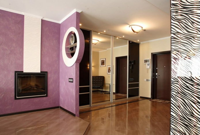 corner plasterboard partition in the interior