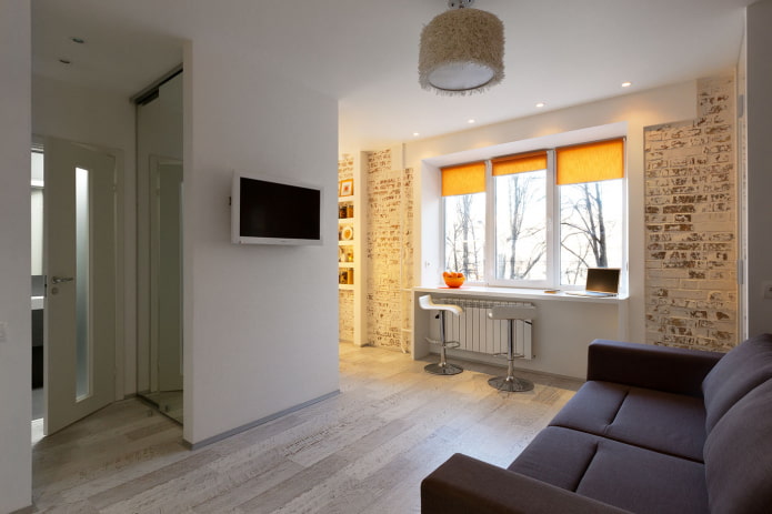 remodeling a one-room Khrushchev-era apartment