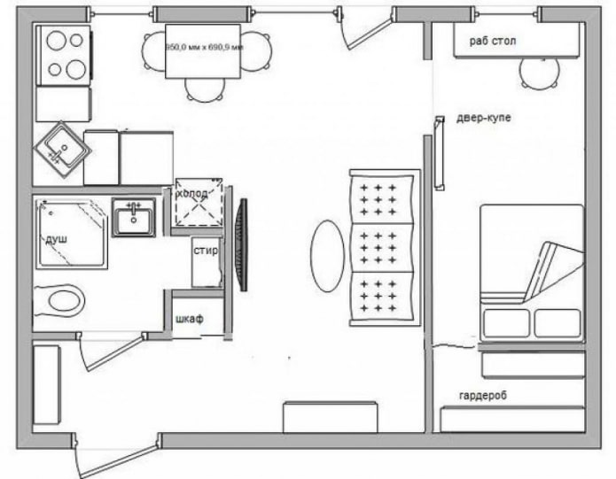 redevelopment of a Khrushchevka apartment
