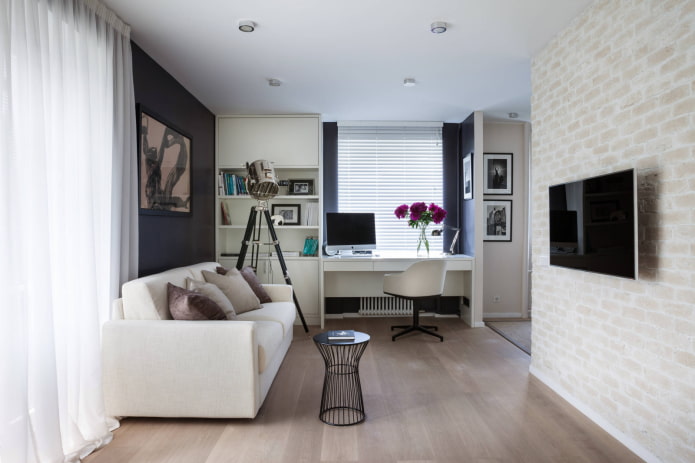 redevelopment of a one-room Khrushchevka apartment