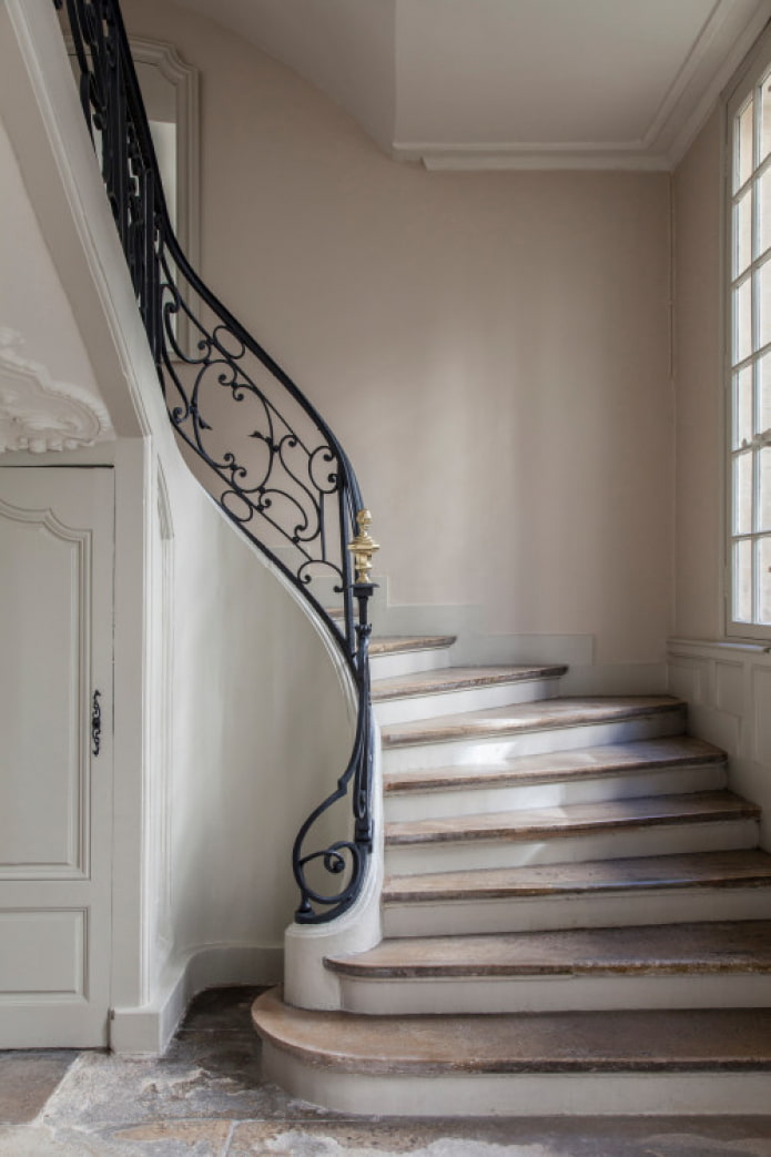 black forged railings