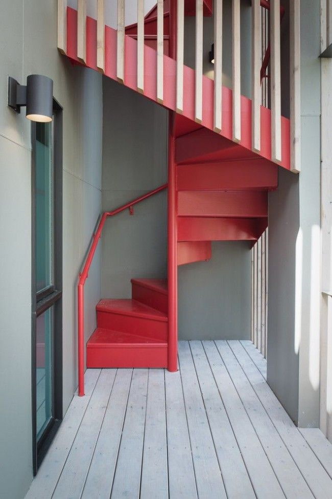 spiral staircase in the interior