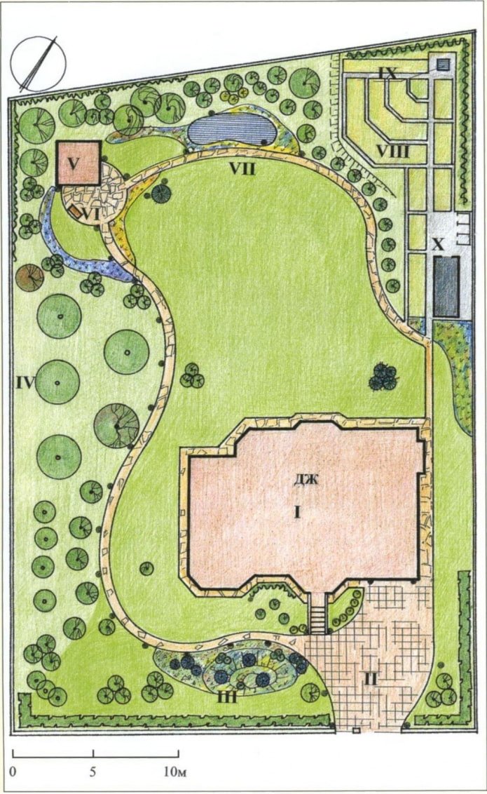 irregularly shaped plot plan