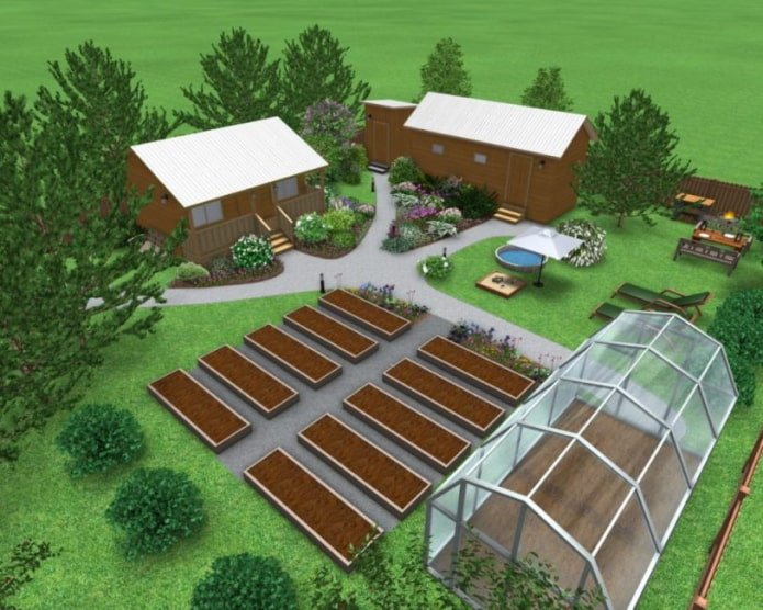 summer cottage plot plan