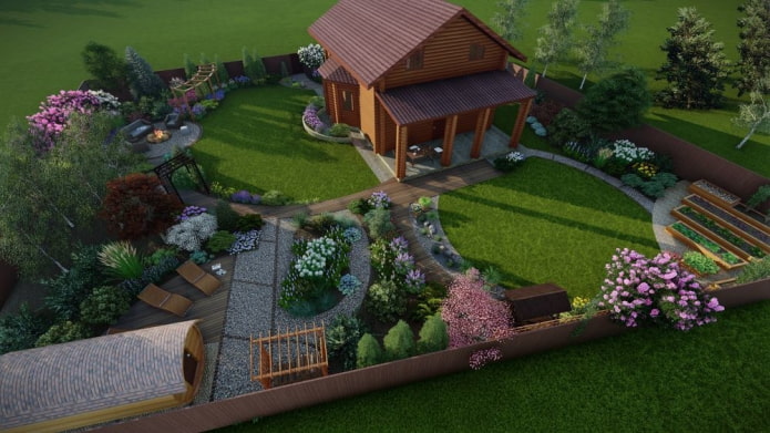 summer cottage plot plan