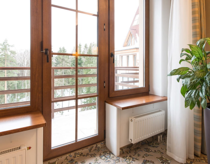 wood-like plastic windows