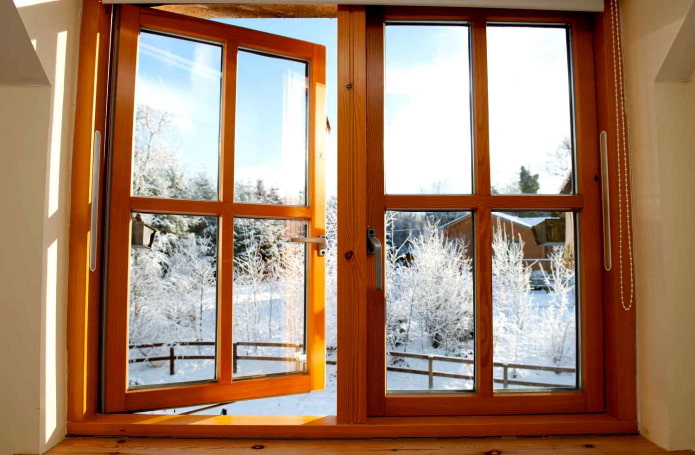 brown PVC window