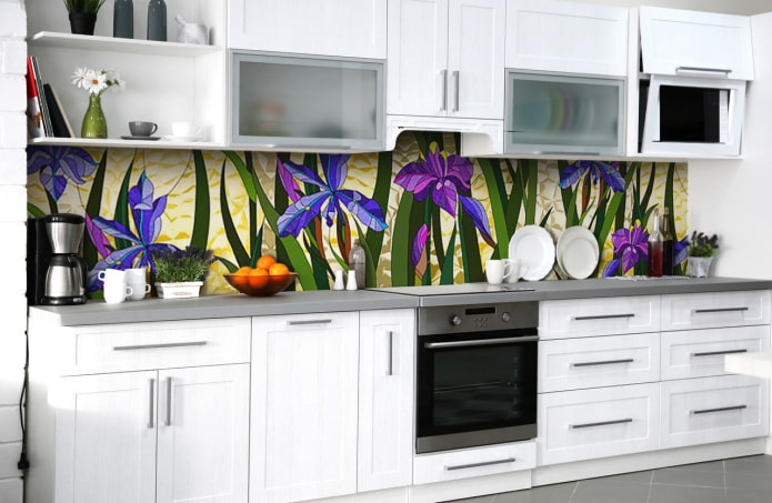 kitchen apron flowers